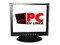Monitor LCD Amptron de 17Pulg. Color Negro-Plateado con Bocinas Integradas.