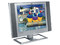 Monitor ViewSonic LCD/TV de 20 Pulgadas, con Sintonizador y Entrada S-Video, Color Plata, con Bocinas.