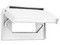 Placa Nylon Leviton 04996-00W, Para Receptáculo GFCI Decora Horizontal, Intemperie, Color Blanco.