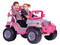 Vehículo Montable Eléctrico Mytek MY-5609N1, Twinster 4x4, 8 km/h Máx, Control Remoto, Música, Color Rosa.