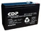 Batería de repuesto CDP B-12/7 de 12Volts y 7.2 Ah.