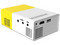 Mini Proyector Aktion YG300, 1080P, USB, 400 lúmenes, Wi-Fi, color amarillo.