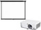 Proyector LED ViewSonic PA503S, Resolución de 800 x 600, Contraste dinámico 22,000:1 y 3,600 ANSI-Lumens.
Incluye Pantalla para proyector de 60