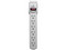 Multicontacto con supresor de picos Koblenz SS-151-C de 180 J con 6 contactos. Color Blanco.