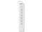 Barra Multicontacto Steren MULTI-V 6, 6 Contactos Aterrizados, Cable de 30cm. Color Blanco.
