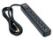 Multicontacto TrippLite TLP606B  con supresión de picos de 6 contactos, 790J. Color Negro.