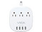 Multicontacto con Supresor de Picos VICA VICAEX 7P con 3 Contactos NEMA 5-15R y 4 Puertos USB.