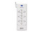 Protector contra Sobretensiones Forza FSP-1221USBCW con 12 Contactos, 2700J, 3 puertos USB. Color Blanco.