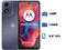 Smartphone Motorola Moto G04: 
Procesador Unisoc T606 (hasta 1.6 GHz), 
Memoria RAM de 4GB, 
Almacenamiento de 128GB, 
Pantalla LED Multi-Touch de 6.6