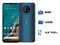 Smartphone Nokia G50 5G:
Procesador Qualcomm Snapdragon 480
Memoria RAM de 4GB, Almacenamiento de 128GB,
Pantalla LED Multitáctil de 6.8