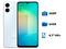 Smartphone Samsung Galaxy A06: 
Procesador Octa Core (2.0 GHz), 
Memoria RAM de 4GB, Almacenamiento de 64GB, 
Pantalla LED Multi Touch de 6.7