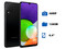 Smartphone Samsung Galaxy A22:
Procesador Octa-Core (hasta 2.0 GHz),
Memoria RAM de 4GB, Almacenamiento de 128GB,
Pantalla Super AMOLED de 6.4