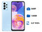 Smartphone Samsung Galaxy A23:
Procesador Octacore (hasta 2.40 GHz),
Memoria RAM de 4GB, Almacenamiento de 128GB,
Pantalla LED Multi touch FHD+ de 6.6
