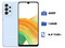 Smartphone Samsung Galaxy A33:
Procesador Octa Core (hasta 2.4 GHz),
Memoria RAM de 6GB, Almacenamiento de 128GB,
Pantalla Super AMOLED de 6.4