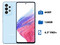 Smartphone Samsung Galaxy A53 5G:
Procesador Exynos 1280,
Memoria RAM de 8GB, Almacenamiento de 128GB,
Pantalla Super AMOLED de 6.3