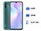 Smartphone Xiaomi Redmi 9A: 
Procesador MediaTek Helio G25 (hasta 2.0GHz),
Memoria RAM de 2GB, Almacenamiento de 32GB, 
Pantalla LED Multi Touch de 6.53