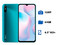 Smartphone Xiaomi Redmi 9A:
Procesador Mediatek Helio G25 (hasta 2.0 GHz),
Memoria RAM de 4GB, Almacenamiento de 64GB,
Pantalla LED Multi touch de 6.5
