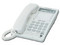 Teléfono digital Panasonic KX-TS108MEW con altavoz y 34 botones. Color Blanco.