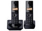 Teléfono de escritorio Panasonic KX-TG1712MEB con capacidad de 50 entradas. Color Negro.