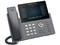 Teléfono IP profesional de 12 líneas Grandstream GRP2670, 6 cuentas SIP, Wi-Fi integrado, soporte Bluetooth, Fuente de alimentación universal.