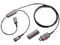 Adaptador Y para Formación Poly 85S07AA, Con switch de Silenciamiento, Color Negro.