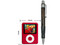 MP4 ARION Reproductor de MP3, Radio FM, Fotos, Videoclips y Grabador de Voz. 4GB, Color Rojo