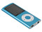 MP4 AXTECH Reproductor de MP3, Radio FM, Fotos, Videoclips y Grabador de Voz. 8GB, Color Azul