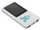 MP4Player Reproductor de MP3, Radio FM, Fotos, Videoclips y Grabador de Voz. 2GB. Color Blanco con Celeste