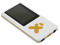 MP4Player Reproductor de MP3, Radio FM, Fotos, Videoclips y Grabador de Voz. 2GB. Color Blanco con Naranja