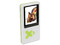MP4Player Reproductor de MP3, Radio FM, Fotos, Videoclips y Grabador de Voz. 2GB. Color Blanco con Verde