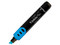 Marcador Azor Vision Plus Fluorescente, Punta Cincel. Color Azul.