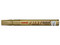 Marcador Azor PX-20 Uniball Paint de punta bala, color oro. Paquete con 12 piezas