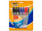 Bolígrafos BIC M250C10, Punta mediana de 1.0mm, Surtido de Colores. Paquete con 10 Piezas.
