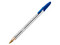 Bolígrafo BIC Cristal de punta mediana de 1.0mm, tinta permanente, Color Azul. Paquete con 12 piezas