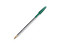 Bolígrafo Bic Cristal Dura+ de punta mediana, color verde. Paquete con 12 piezas