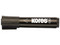 Marcador Permanente Kores 209504, Color Negro, paquete con 12 piezas.