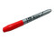 Marcador Permanente Nextep NE-071, Punta Fina, 12 Piezas. Color Rojo.