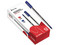 Boligrafo Nextep NE 063MA, Tinta de aceite, Punta media 1 mm, Color azul, Caja con 12 piezas