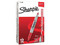 Marcador Doble Punta Sharpie, Color Rojo, Caja con 12 Piezas.