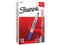 Marcador permanente Sharpie Doble Punta, 12 pieza, Color Azul.