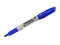 Marcador Permanente Sharpie de punta fina, color azul. Paquete con 12 piezas