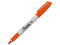 Marcador Permanente Sharpie, Punta Fina, Caja con 6 Piezas, Color Naranja.
