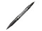Marcador Permanente ZEBRA McKie, Doble Punta Fina/Extra Fina, Color Negro, Paquete con 6 Piezas.