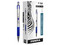 Bolígrafo Metálico Retráctil ZEBRA F-301, Punta Fina 0.7mm, Color Azul, Paquete con 6 Piezas.
