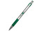 Bolígrafo Zebra F-301 Grip Acero y punto fino. Color Verde.