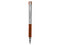 Bolígrafo F-301 Compact Grip, Tinta Negra, Punta Fina, Cuerpo Metálico, Color Naranja, Caja con 6 Unidades.