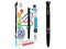 Bolígrafo Retráctil ZEBRA de 4 Colores (Negro, Azul, Rojo, Verde), Punta Media 1.0mm, Paquete con 6 Piezas.