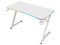 Escritorio Gamer Ergonómico Olympus Spot Glow Pro MRX8000, Estructura Z, 120 x 60 cm, Soporta hasta 100 kg, ABS, PC, Acero, Aglomerado de 18 mm, Recubrimiento de melamina en fibra de carbono, RGB, 1 Gancho, 1 Porta Vasos, Legend, Blanco.
