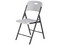 Silla Plegable Lifetime 83.9 cm 80683, de Plástico, Color Blanca.