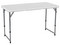 Mesa Plegable Lifetime 4428, Rectangular, Resistente a Manchas y Clima, Color Gris.
